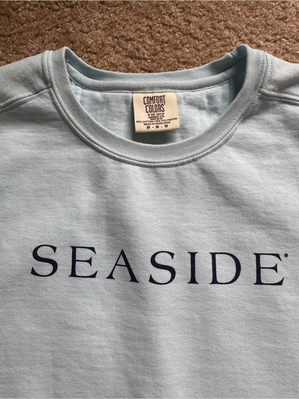 Seaside Light Blue Crewneck Sweatshirt - Picture 2 of 5